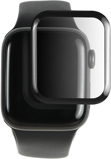 BodyGuardz PRTX - Shatterproof Synthetic Glass Screen Protector - Apple Watch Series 4 - 44mm - Clear